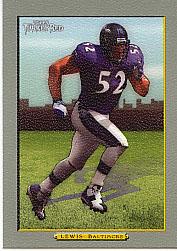 2005 Topps Turkey Red #4B Ray Lewis Ad Back