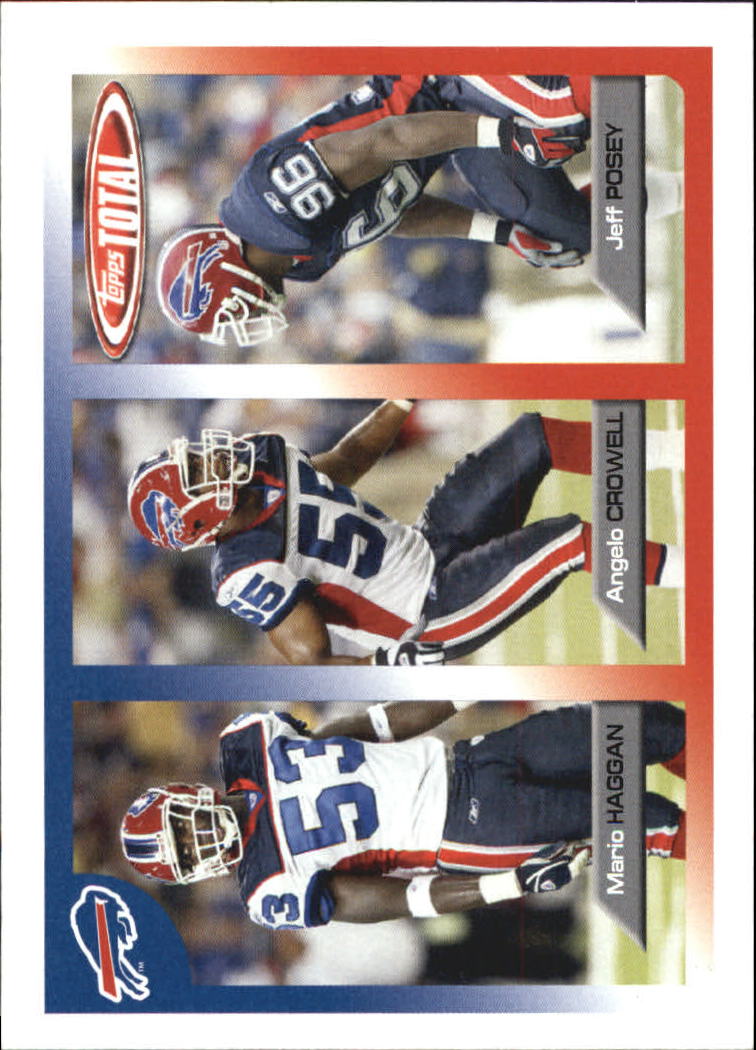 2005 Topps Total #435 Mario Haggan RC/Jeff Posey/Angelo Crowell