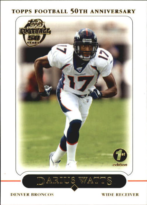 2005 Topps First Edition #37 Darius Watts