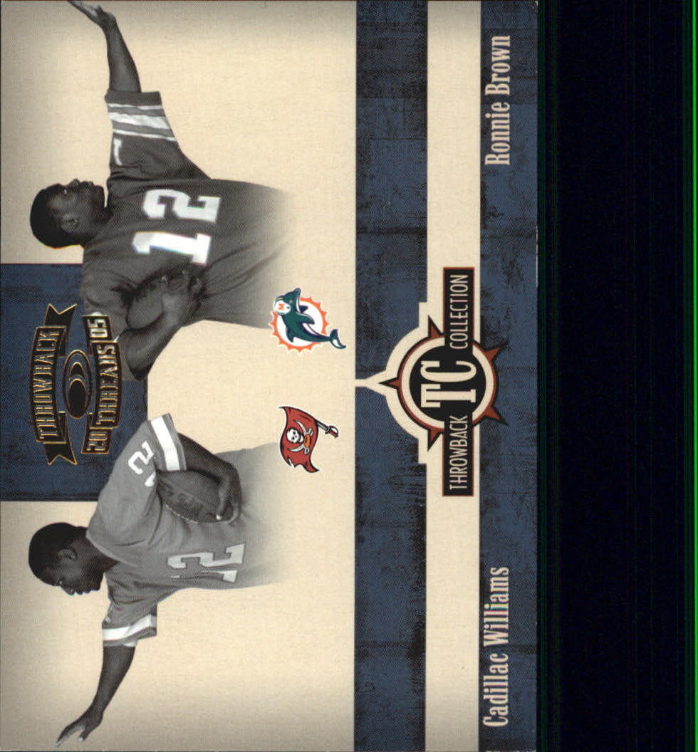 2005 Throwback Threads Throwback Collection #4 Cadillac Williams/Ronnie Brown