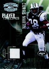 2005 Throwback Threads Player Timelines Dual Material #8 Curtis Martin