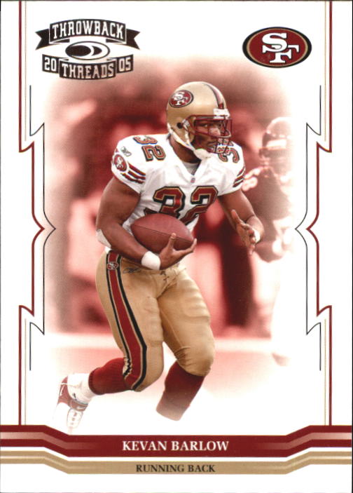 2005 Throwback Threads #124 Kevan Barlow
