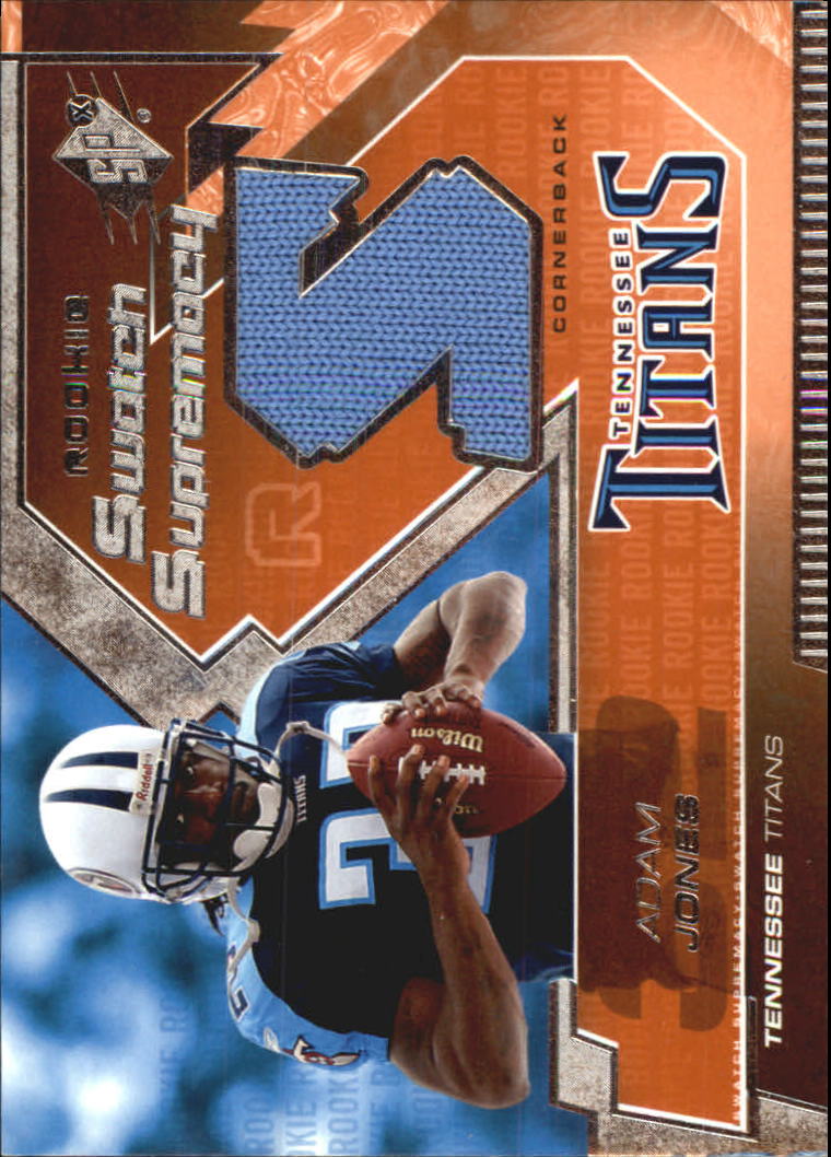 2005 SPx Rookie Swatch Supremacy #RSAJ Adam Jones