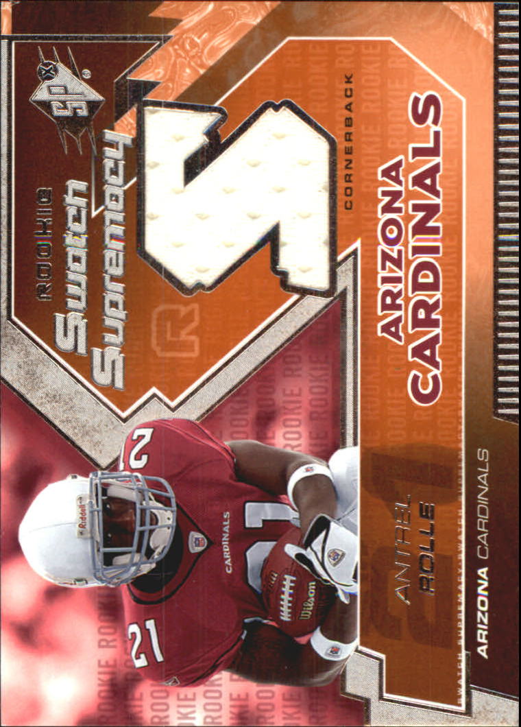 2005 SPx Rookie Swatch Supremacy #RSAN Antrel Rolle