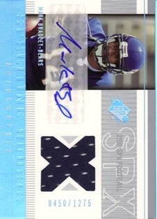 2005 SPx #196B Mark Bradley JSY AU RC
