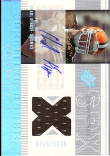 2005 SPx #209 Charlie Frye JSY AU RC