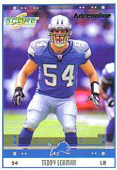 2005 Score Adrenaline #99 Teddy Lehman