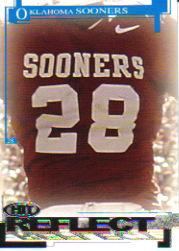 2005 SAGE HIT Reflect Silver #R52 Oklahoma RB #28 SP/(Adrian Peterson)