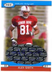 2005 SAGE HIT Autographs Blue #31 Alex Smith TE