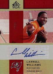 2005 Reflections Rookie Exclusives Autographs Red #RECW Cadillac Williams