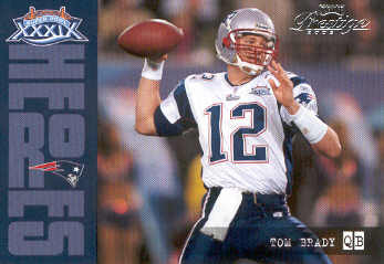 2005 Playoff Prestige Super Bowl Heroes #SH1 Tom Brady