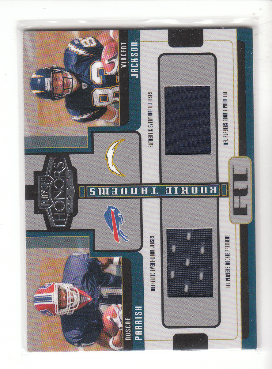 2005 Playoff Honors Rookie Tandem Jerseys #RT10 Roscoe Parrish/Vincent Jackson