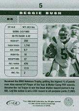 2006 SAGE HIT #5 Reggie Bush back image