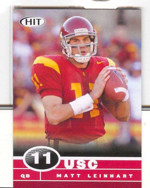 2006 SAGE HIT #11 Matt Leinart UER/(name misspelled Leinhart)