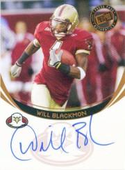 2006 Press Pass Autographs Bronze #6 Will Blackmon