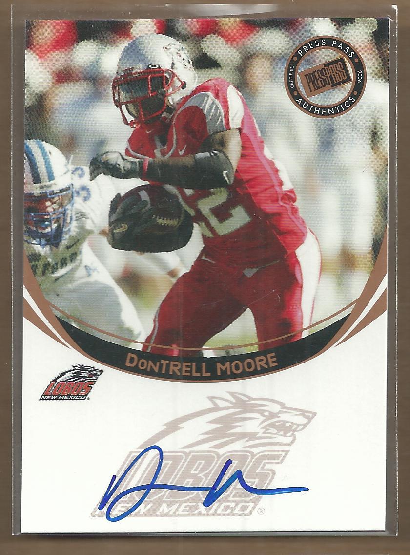 2006 Press Pass Autographs Bronze #47 DonTrell Moore
