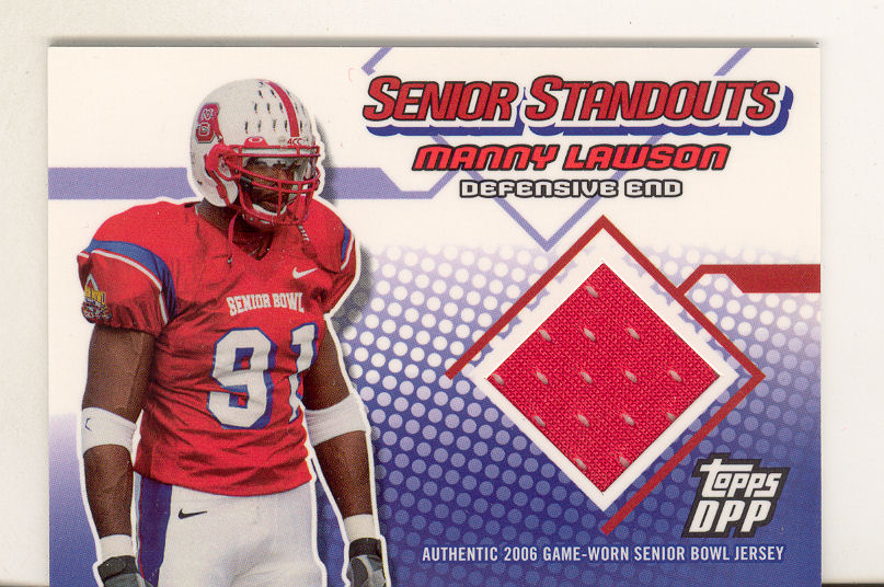 2006 Topps Draft Picks and Prospects Senior Standout Jersey #SSML Manny Lawson G