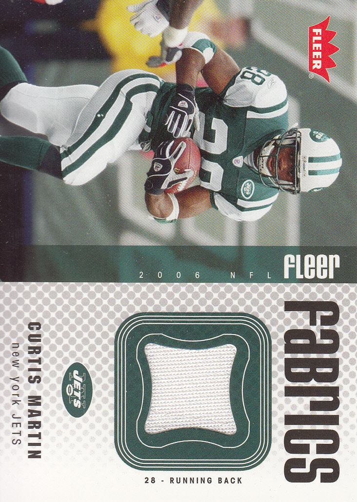 2006 Fleer Fabrics #FFCM Curtis Martin