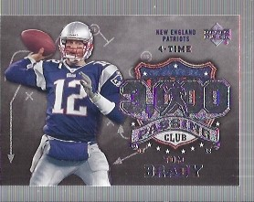 2006 Upper Deck 3000 Yard Passing Club #3KPTB Tom Brady