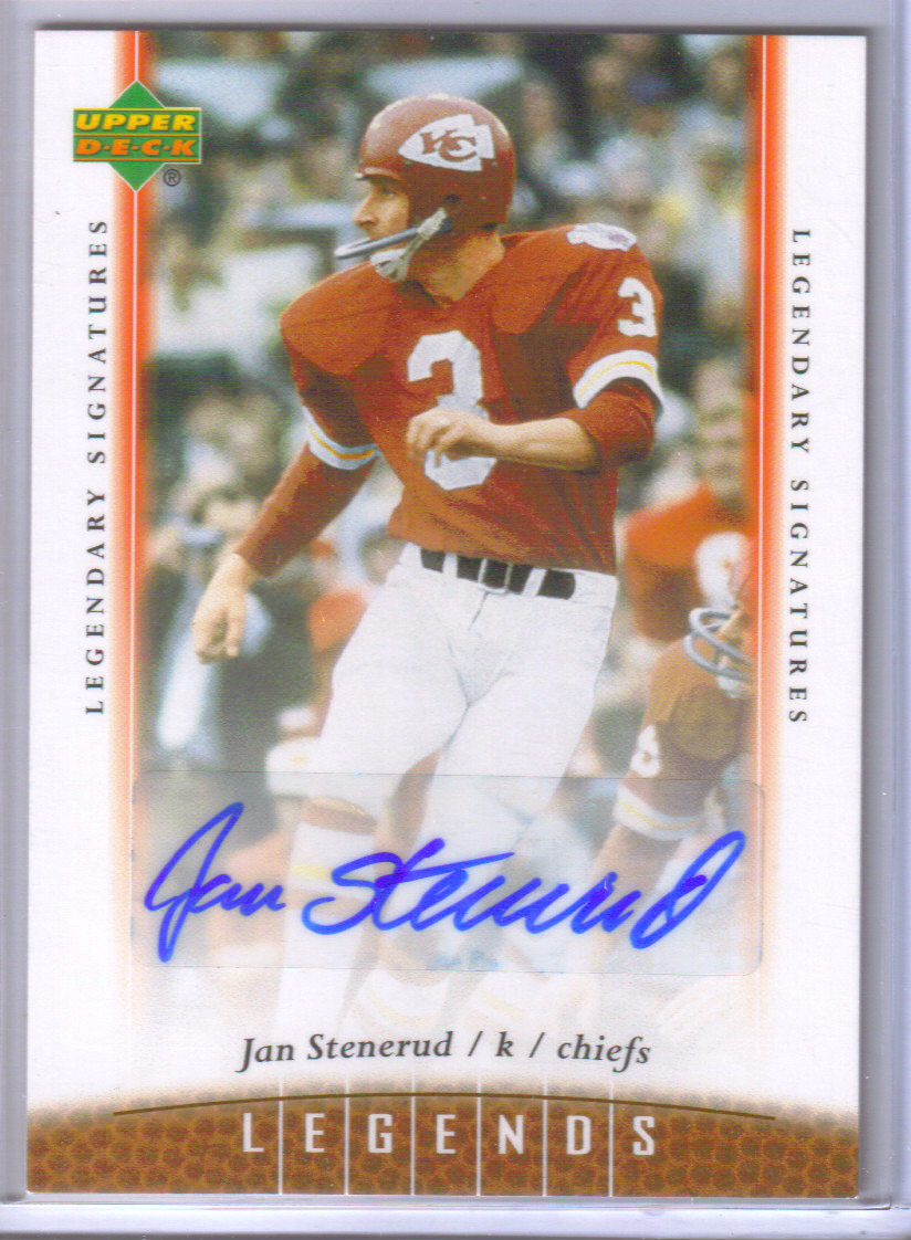 2006 Upper Deck Legends Legendary Signatures #40 Jan Stenerud