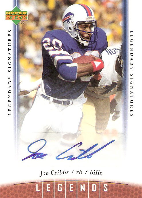 2006 Upper Deck Legends Legendary Signatures #42 Joe Cribbs