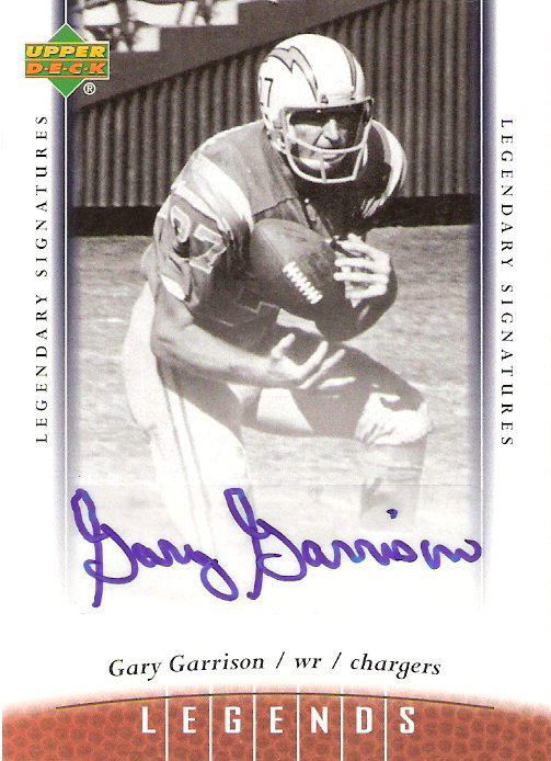 2006 Upper Deck Legends Legendary Signatures #93 Gary Garrison