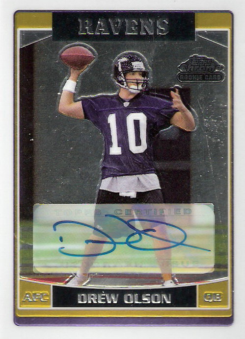 2006 Topps Chrome Rookie Autographs #264 Drew Olson D