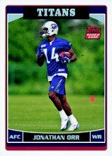 2006 Topps Factory Set Rookie Bonus #R1 Jonathan Orr