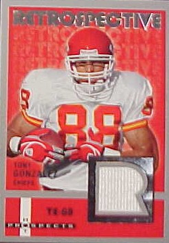 2006 Hot Prospects Retrospective Jerseys #RETG Tony Gonzalez