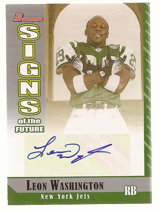 2006 Bowman Signs of the Future #SFLW Leon Washington F