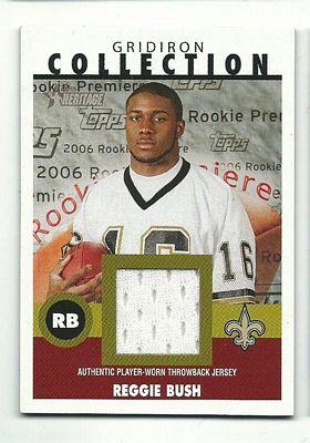 2006 Topps Heritage Gridiron Collection Jersey #GCRB Reggie Bush