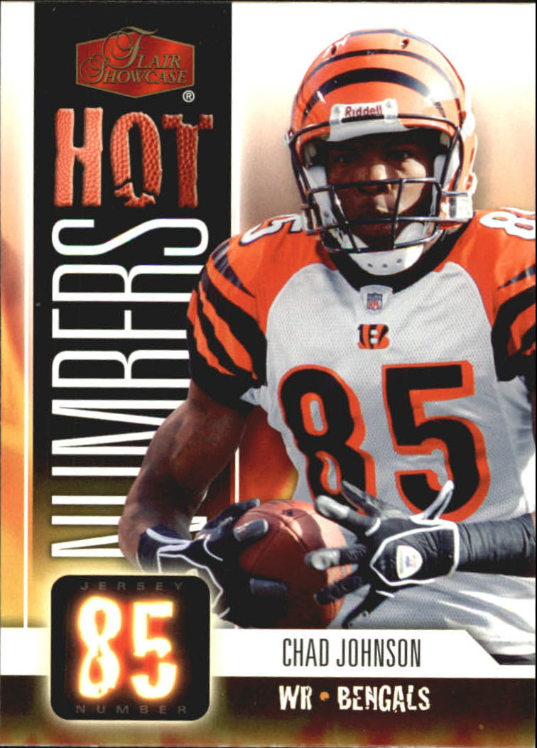 2006 Flair Showcase Hot Numbers #HN7 Chad Johnson