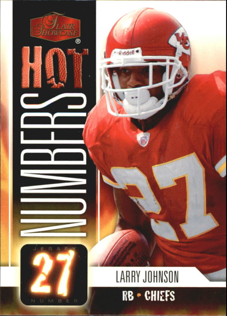 2006 Flair Showcase Hot Numbers #HN15 Larry Johnson
