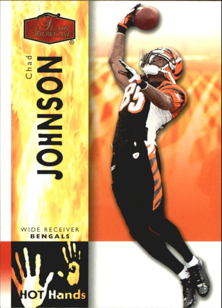 2006 Flair Showcase Hot Hands #HH4 Chad Johnson