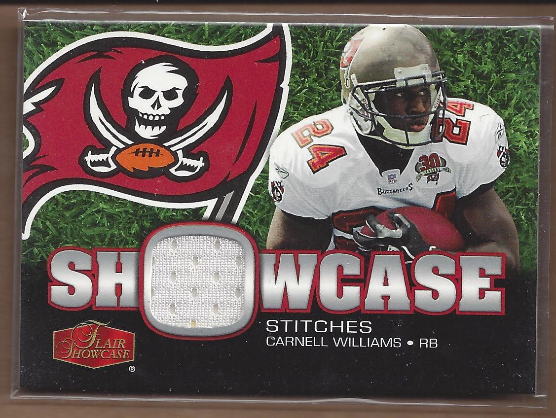 2006 Flair Showcase Showcase Stitches Jersey #SHSCW Cadillac Williams