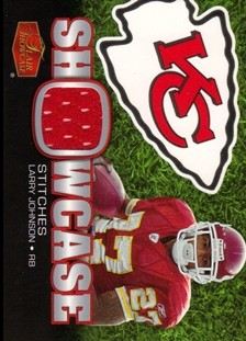 2006 Flair Showcase Showcase Stitches Jersey #SHSLJ Larry Johnson