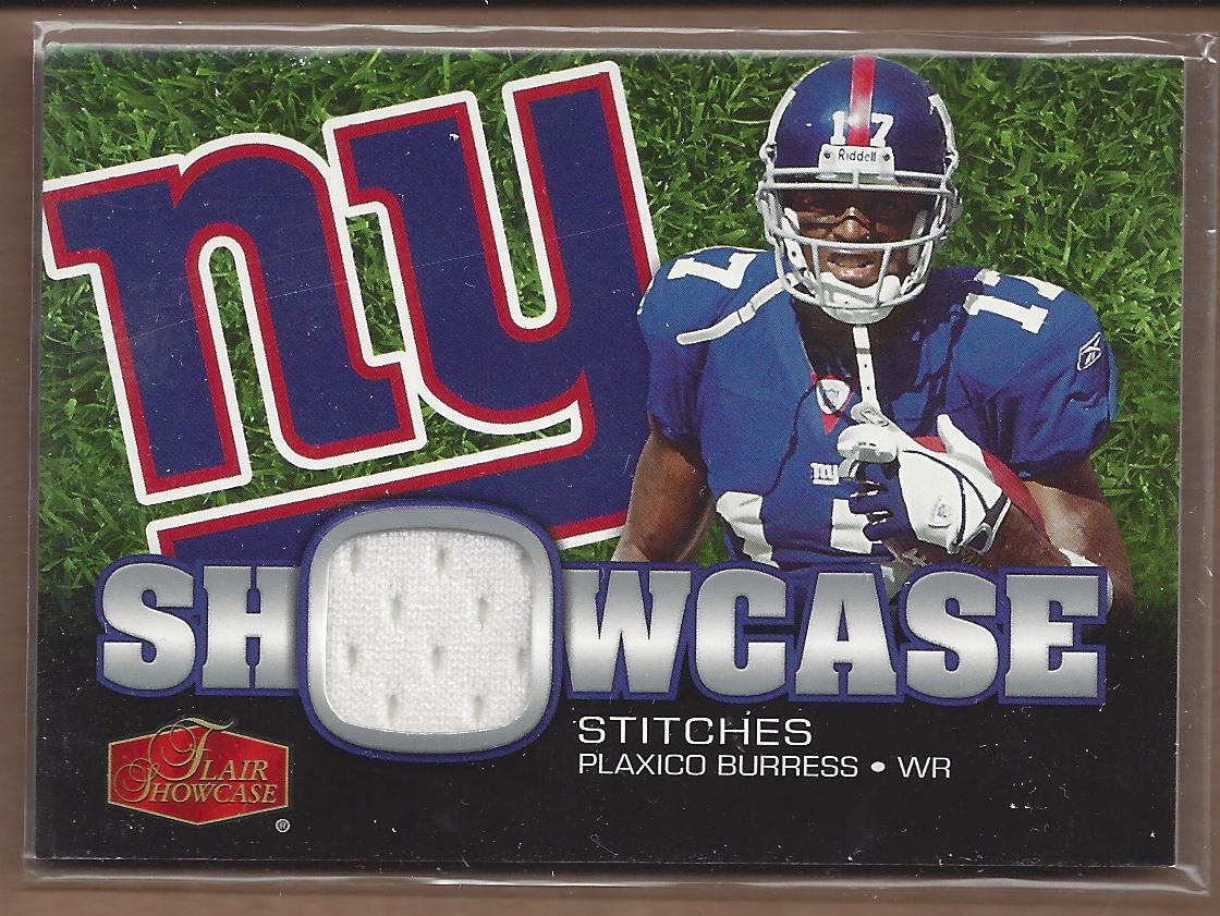 2006 Flair Showcase Showcase Stitches Jersey #SHSPB Plaxico Burress