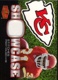 2006 Flair Showcase Showcase Stitches Jersey #SHSPH Priest Holmes