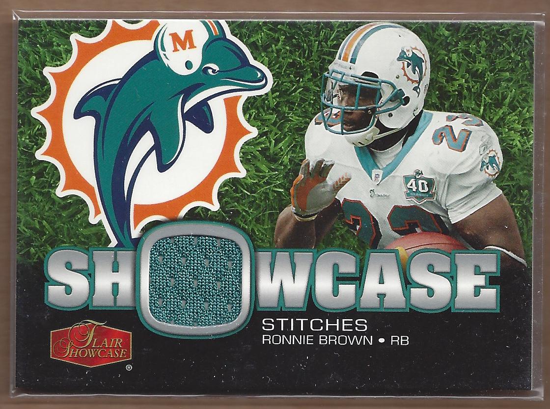 2006 Flair Showcase Showcase Stitches Jersey #SHSRB Ronnie Brown