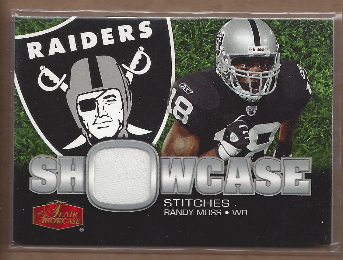 2006 Flair Showcase Showcase Stitches Jersey #SHSRM Randy Moss