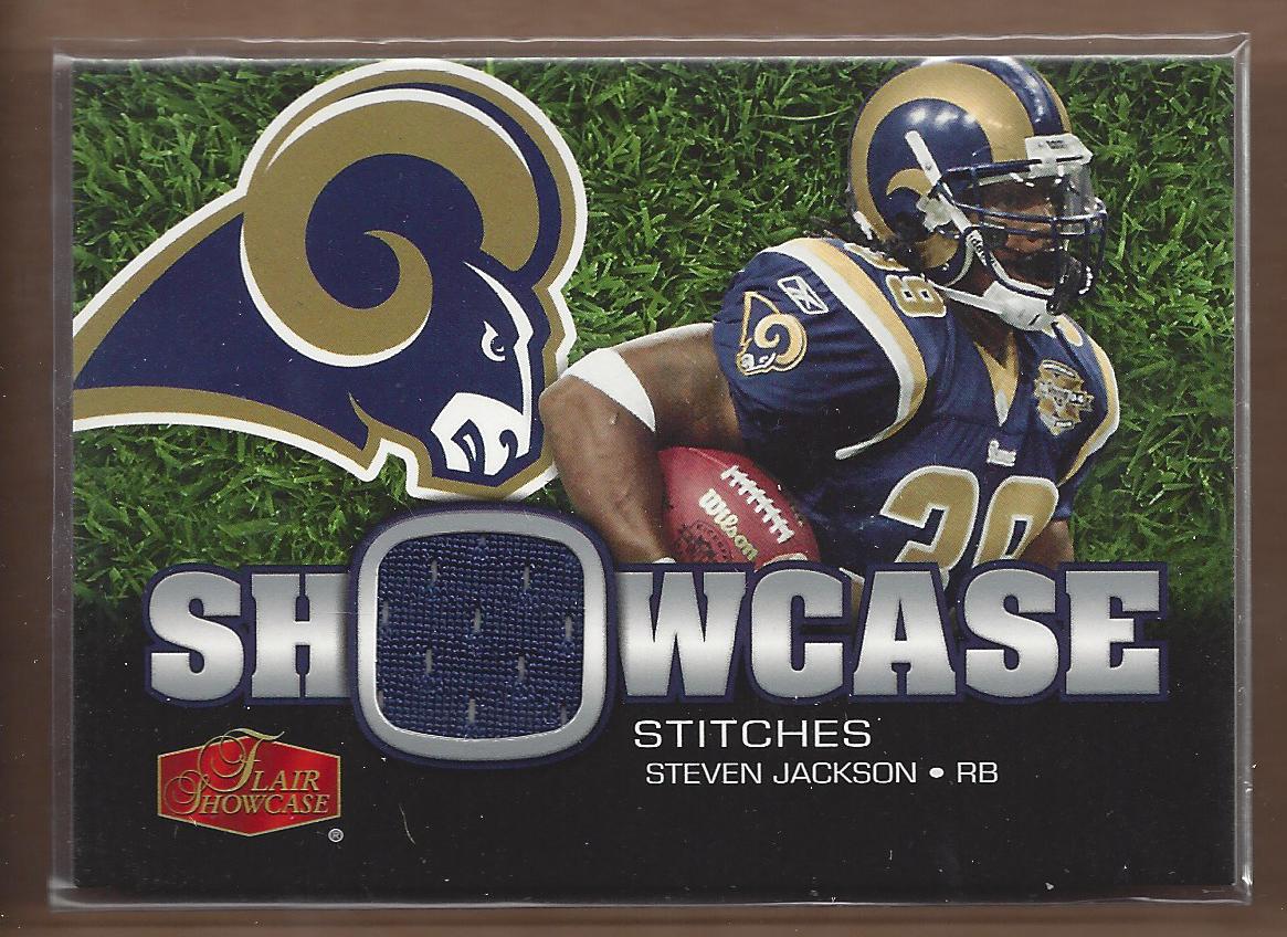 2006 Flair Showcase Showcase Stitches Jersey #SHSSJ Steven Jackson