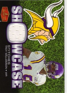 2006 Flair Showcase Showcase Stitches Jersey #SHSTW Troy Williamson