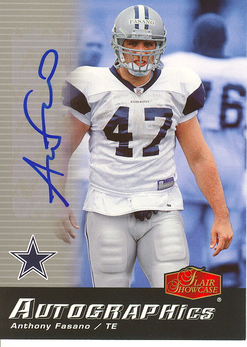 2006 Flair Showcase Autographics #AUAF Anthony Fasano