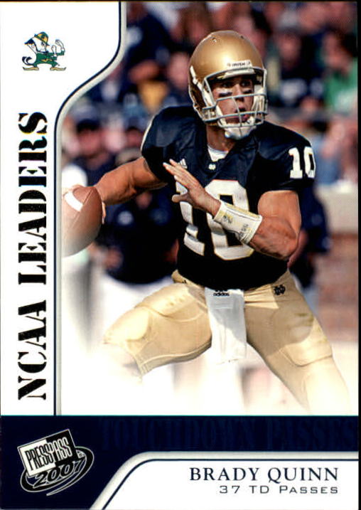 2007 Press Pass #56 Brady Quinn LDR