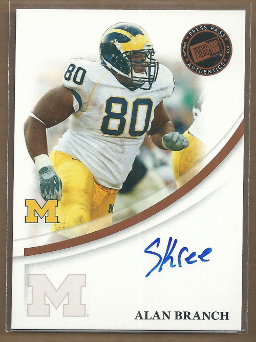 2007 Press Pass Autographs Bronze #10 Alan Branch