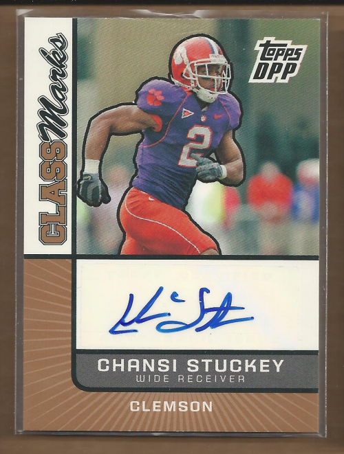 2007 Topps Draft Picks and Prospects Class Marks Autographs #CS Chansi Stuckey E