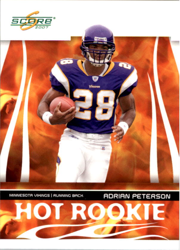 2007 Score Hot Rookies #3 Adrian Peterson