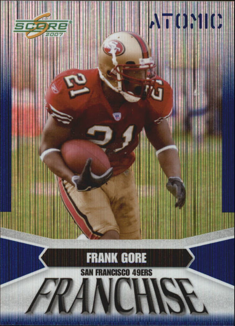 2007 Score Franchise Atomic #2 Frank Gore