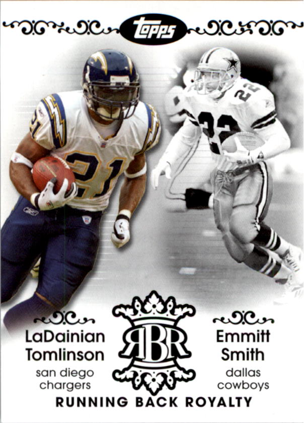 2007 Topps Running Back Royalty #TSM LaDainian Tomlinson/Emmitt Smith