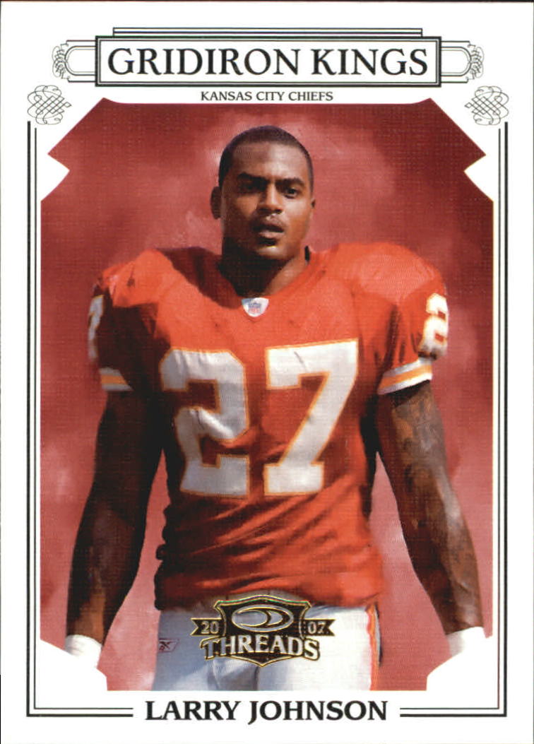 2007 Donruss Threads Pro Gridiron Kings Gold #25 Larry Johnson